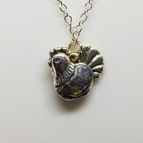 Silver Coloured Easter Chick Necklace and Earring Set - Image 3